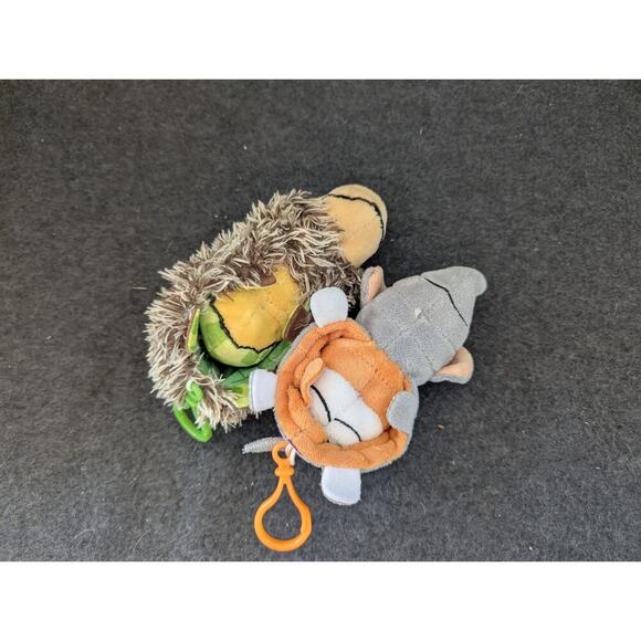 2 FLIP-A-ZOO PLUSH 5.5" THEODORE TIGER & EMMA ELEPHANT Gildy Tiger & Toby Turtle - Picture 6 of 7